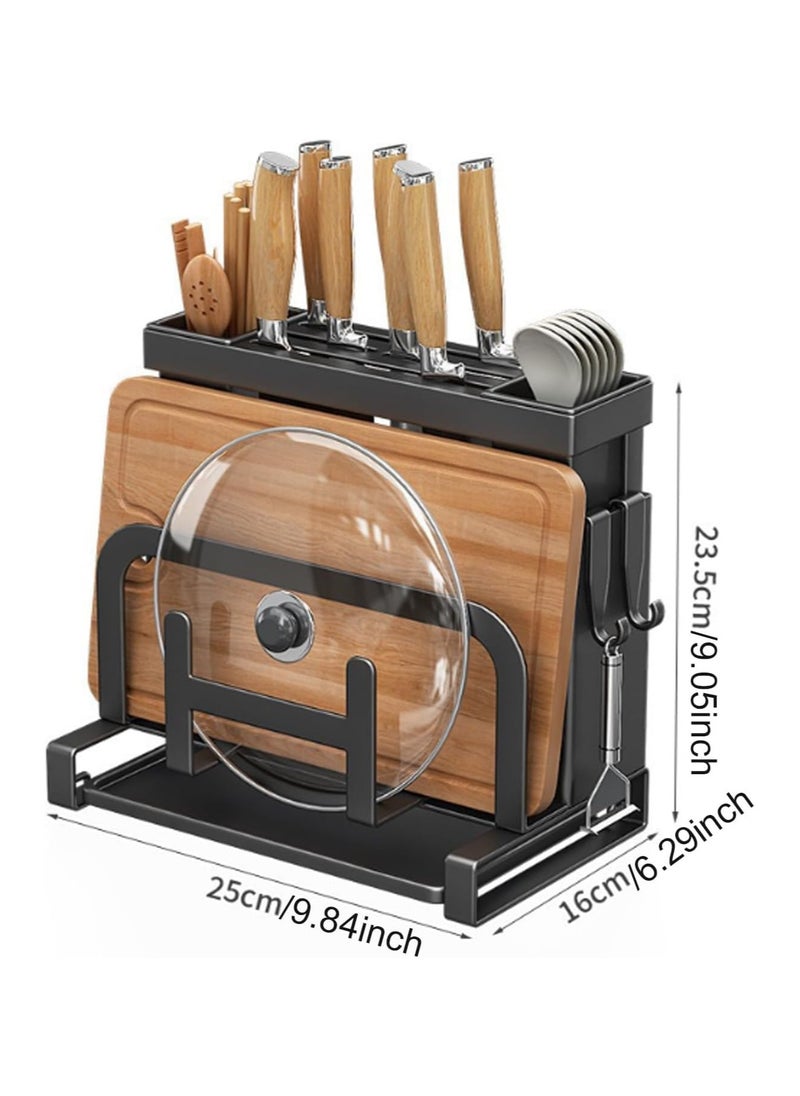 General Kitchen knife holder, multi-function knife holder, universal knife holder, with scissor slot, all-in-one organizer, suitable for kitchen, dining room  - Image 3