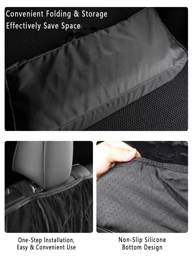 Arcoche Dog Seat Covers for Tesla Model Y/3/S - Breathable Quilted Fleece Pet Liner Waterproof and Scratchproof Back Seat Protector Model Y Accessories with Hammock Design - Image 5