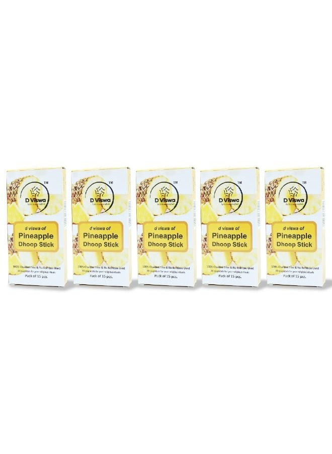 D Viswa Pack of 5 Pineapple Dhoop Batti 3.5 Inch 15 Pieces - pzsku/Z13F20466FAE30021F381Z/45/1741178759/cb143ffb-cdbd-40c1-9e6f-47c354603a53