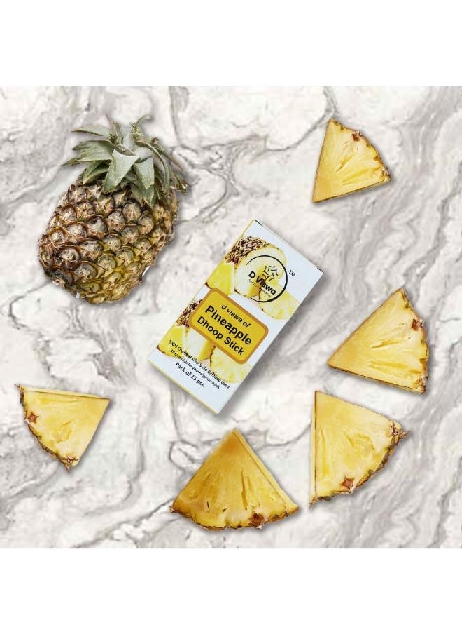 D viswa - D Viswa Pack of 5 Pineapple Dhoop Batti 3.5 Inch 15 Pieces - Image 1