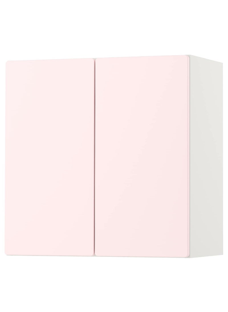 Trofast Wall Cabinet, White & Pale Pink With 1 Shelf, 60X32X60 Cm 
