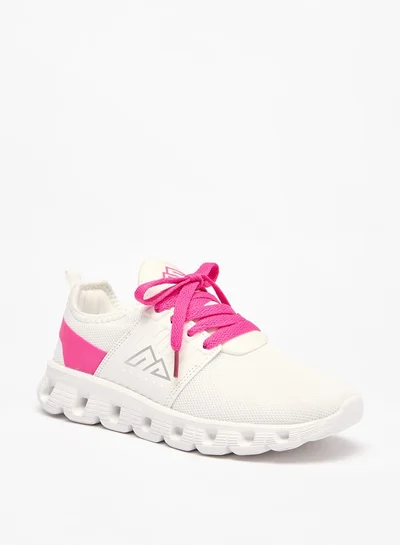 شو اكسبرس Girl's Colourblock Sports Shoes with Lace-Up Closure