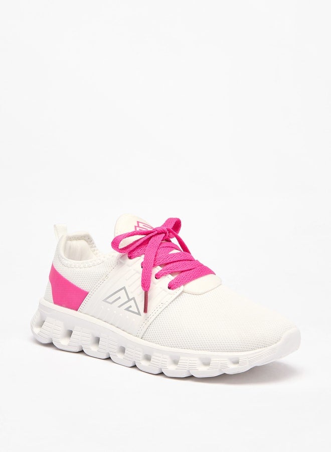 Oaklan by Shoexpress Girl's Colourblock Sports Shoes with Lace-Up Closure  - Image 1