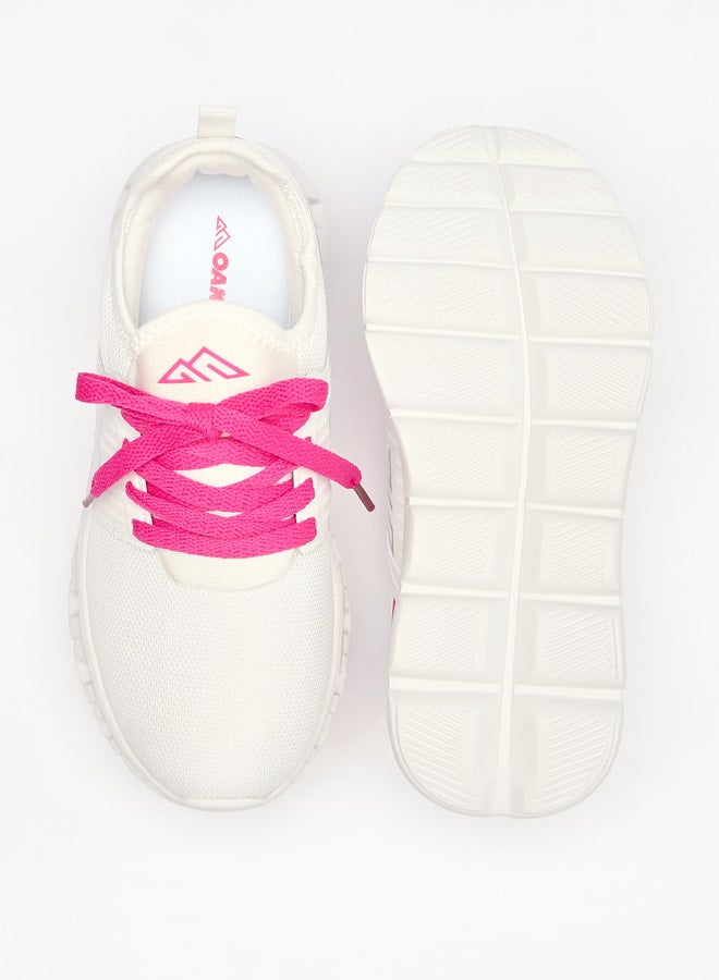 Oaklan by Shoexpress Girl's Colourblock Sports Shoes with Lace-Up Closure  - Image 4