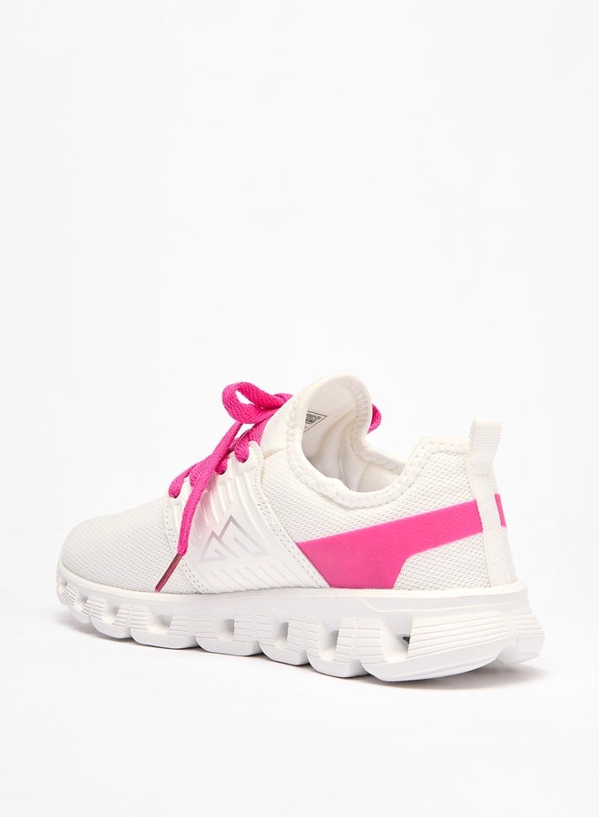 Oaklan by Shoexpress Girl's Colourblock Sports Shoes with Lace-Up Closure  - Image 2