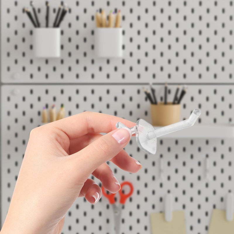 50pcs 5cm Plastic Pegboard Hooks for Garage Wall Workshop Tool Organization and Storage - Image 5