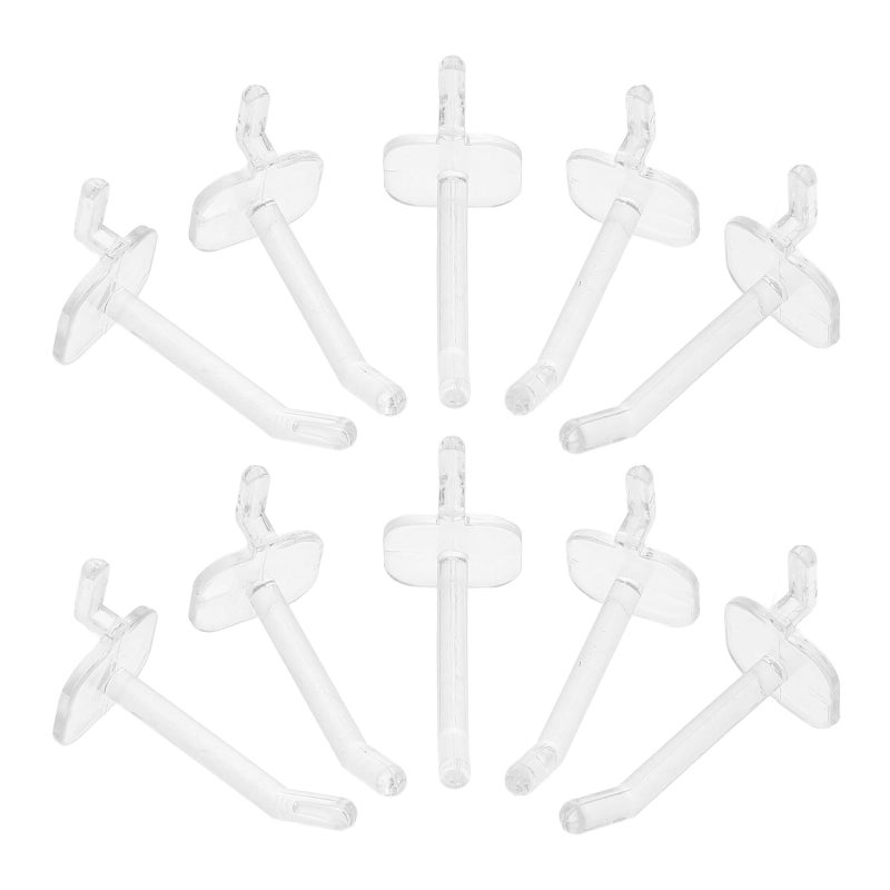50pcs 5cm Plastic Pegboard Hooks for Garage Wall Workshop Tool Organization and Storage - Image 2