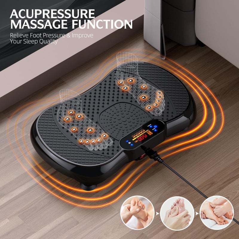 PBYRD Vibration Plate Exercise Machine, Lymphatic Drainage Machine for Weight Loss, Shake Vibrating Plate Full Body Workout Fitness Platform, Vibration Board For Shaping Wellness,Home Sport Gym-330lbs - Image 4