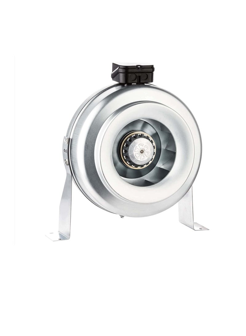 Generic Heavy Duty Round Metal AC Centrifugal In-Line Duct Fan Industrial, Factories, Kitchen, Bathroom, Ventilation Blower Fan (4 Inch 60W)  - Image 2