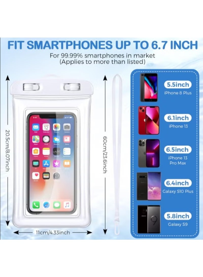 REBENUO Waterproof Mobile Case Cover White - Image 3