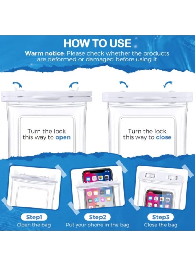 REBENUO Waterproof Mobile Case Cover White - Image 4