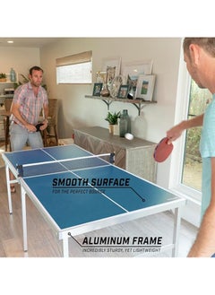 AL BADER Mid-Size Table Tennis Game Set - Indoor/Outdoor Portable Table Tennis Game with Net, 2 Table Tennis Paddles and 4 Balls  - Image 4