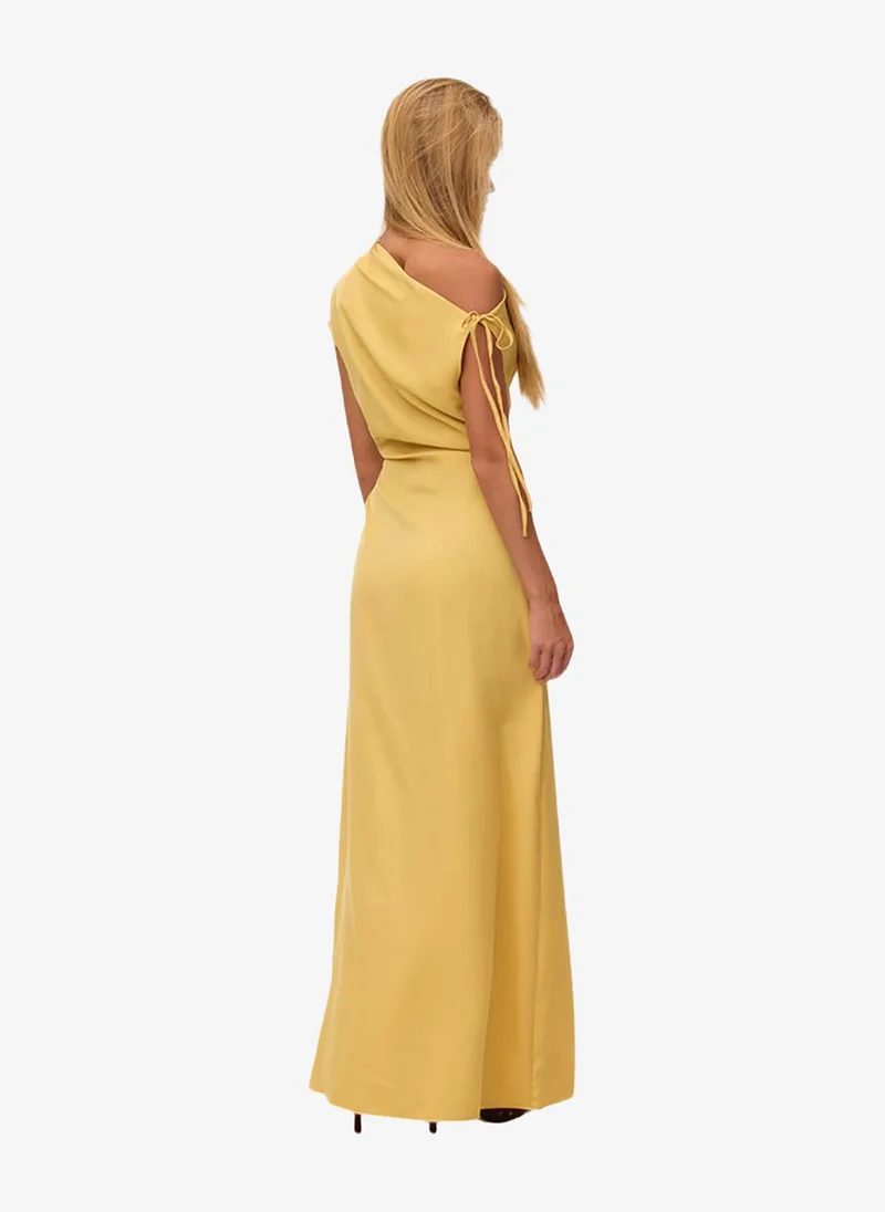 فيرو مودا Women's VMATHENA Sleeveless Detail Maxi Woven Dress