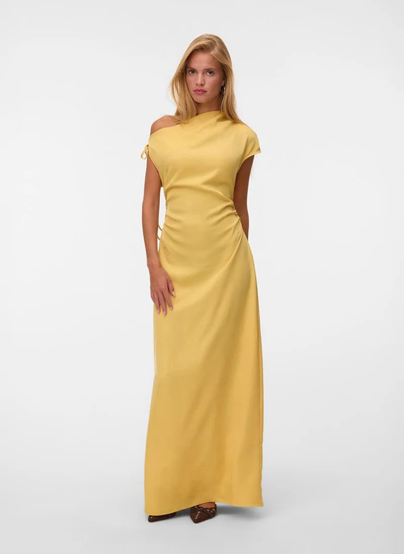 Women's VMATHENA Sleeveless Detail Maxi Woven Dress