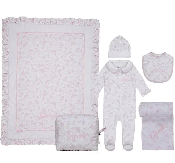 ليتل اي ايه طقم أطفال فاخر كلاسيكي من بيردسون وردي