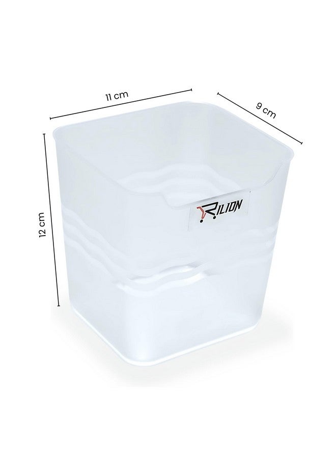 RILION 6 fridge storage boxes multipurpose containers for storage Space-saving Refrigerator Side Door Organizer for fridge kitchen Fruits, Vegetables Storage Containers- transparent, Plastic - Image 5