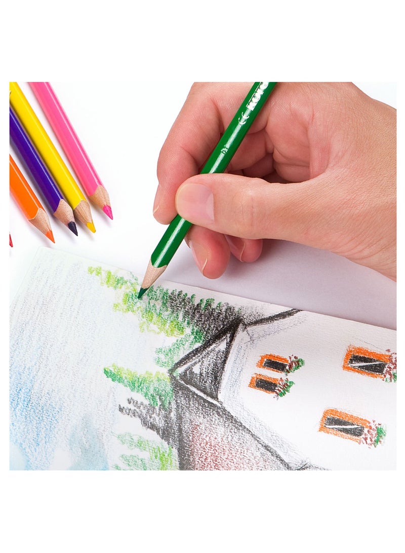 Kores Set of 12  Soft Lead and Triangular Shape Coloured Pencils - Image 2