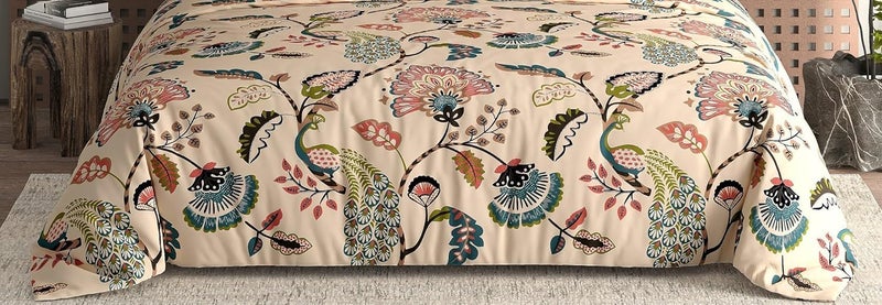 LOOMLYFE All Season 220 GSM King Size Double Bed AC Comforter/Blanket/Duvet for All Seasons/Weathers - Pack of 1 - BeigeAnokhi - Image 2