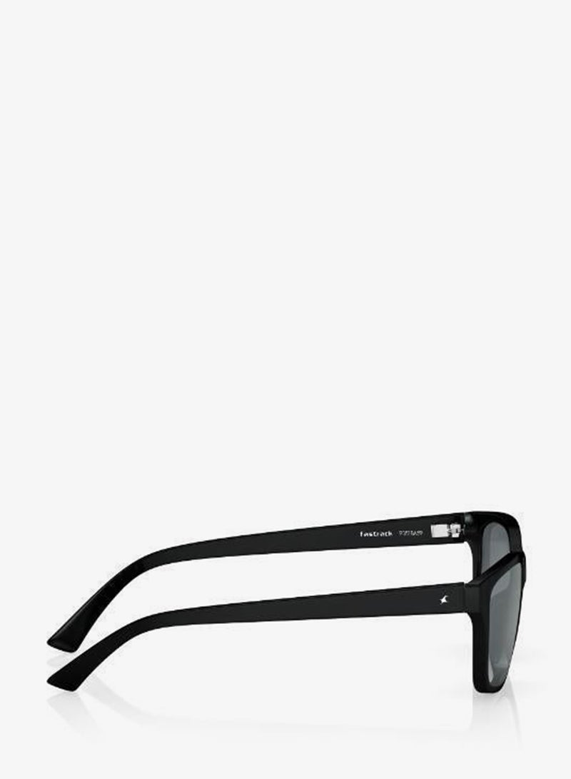fastrack UV Protection Sunglasses Black Frame Green Mirror Lens 55mm  - P357BK5PV - Image 3