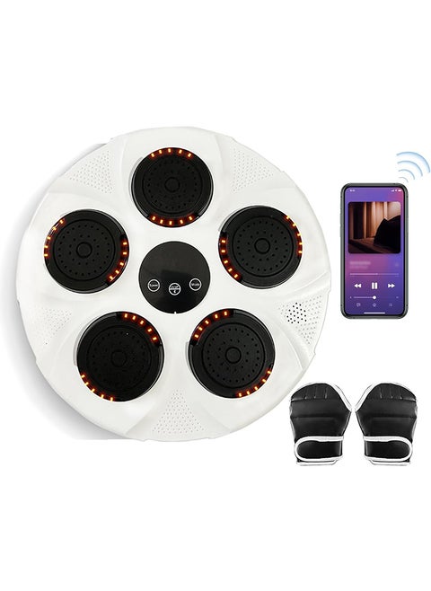 Upgrade Smart Music Boxing Machine, Bluetooth Electronic Boxing Machine Wall Mounted with Boxing Glove,Boxing Machine with Smart Display Screen Suitable for Parent-Child Training.