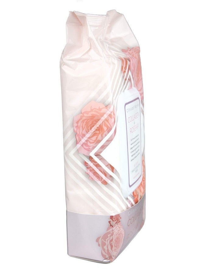 Clinical Works Clinical Works Makeup Remover Wipes Bulk Pack- Collagen and Rosehip Facial Cleansing Wipes, 2 Pack  - Image 3