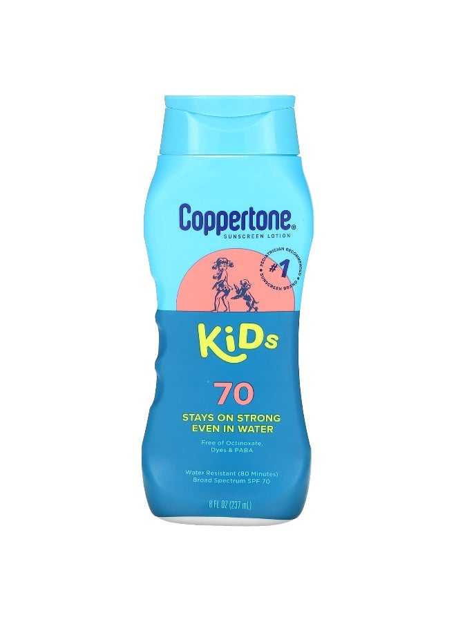 Coppertone, Kids, Sunscreen Lotion,  SPF 70, 8 fl oz (237 ml) - Image 1
