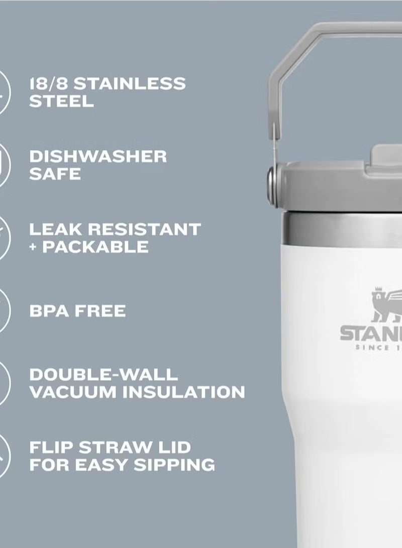 Stanley STANLEY IceFlow Stainless Steel Tumbler with Leak-Resistant Flip Straw, 30 oz Charcoal – Vacuum Insulated Reusable Water Bottle for Home, Office, or Car, Keeps Drinks Cold for 12 Hours or Iced for 2 Days - Image 4