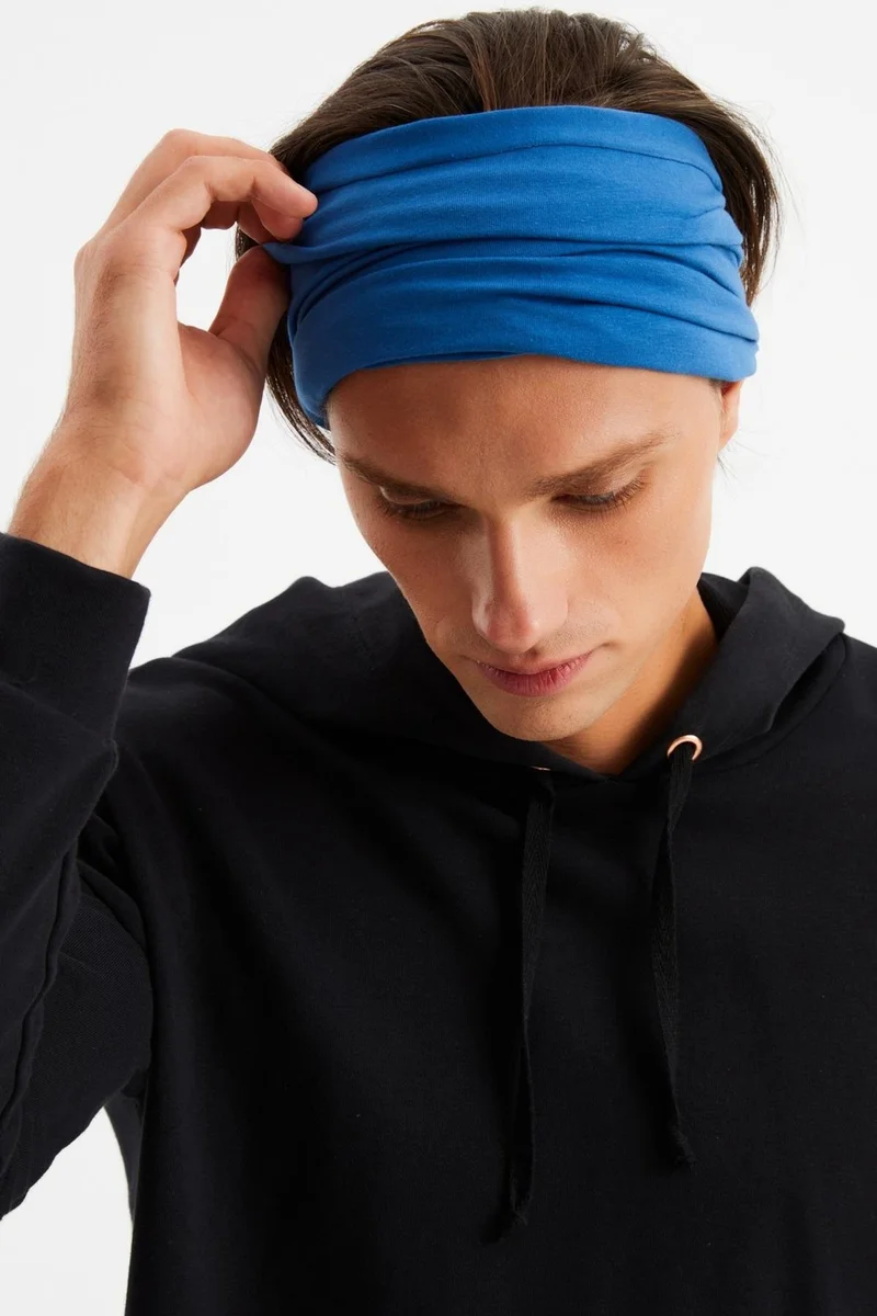 بوتيكجيز Parlament Men's 4-function Protective Cotton, Flexible, Anti-Sweat, Bandana, Neck Collar, Buff, Mask