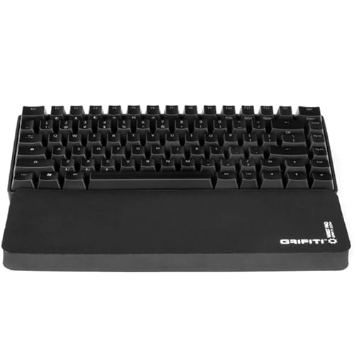 GRIFITI Fat Wrist Pad 14 X 4 X 0.75 Inch Computer Keyboard Rest Support for Tenkeyless Ergonomic Gaming Wrists Rests Pads - Desk Keyboards Resting Accessories for Carpal Tunnel (Black Nylon) - Image 1
