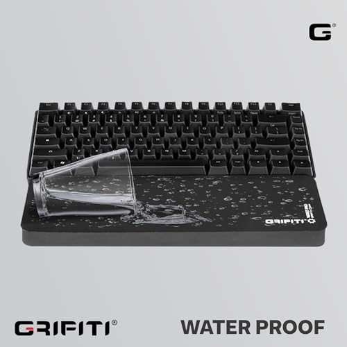 GRIFITI Fat Wrist Pad 14 X 4 X 0.75 Inch Computer Keyboard Rest Support for Tenkeyless Ergonomic Gaming Wrists Rests Pads - Desk Keyboards Resting Accessories for Carpal Tunnel (Black Nylon) - Image 4