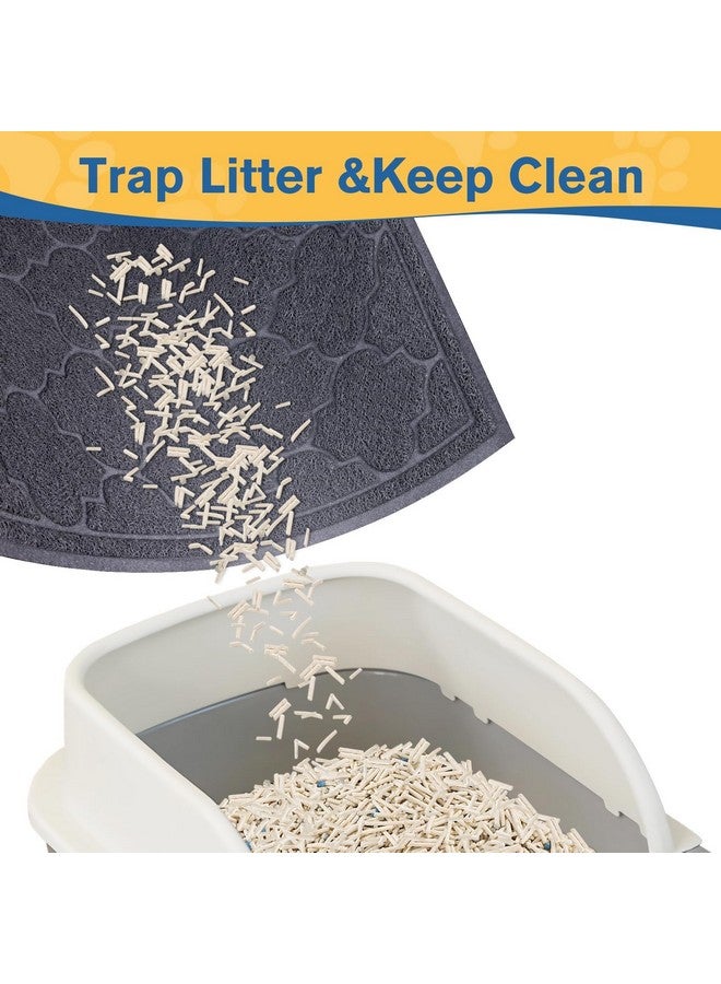 LuxStep Cat Litter Mat Litter Trapping Mat, 23X35 Inch Waterproof And NonSlip Litter Box Mat For Clean Floors, Soft On Cat Paws, Large Litter Pad For Indoor Cat Supplies And Essentials, Grey - Image 5