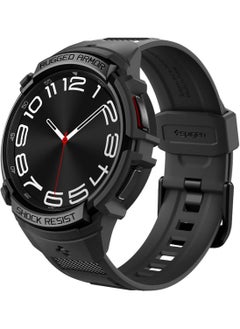 Spigen Rugged Armor Pro for Samsung Galaxy Watch 6 Classic 43mm Case Cover with Band (2023) - Black  - Image 1