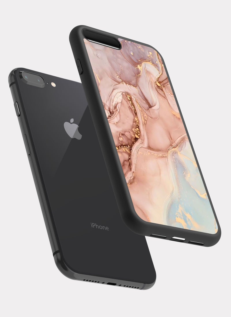 بكسلات كفر ايفون 8 بلس رخام وردي وردي - Image 2