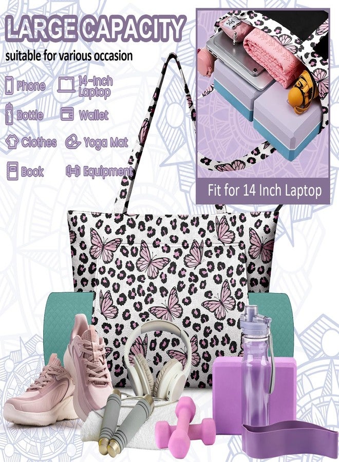 Adalore Women's Yoga Bag with Yoga Mat Bag Carrier - Large Mat Pocket Fitness Tote for Pilates, Gym, Travel, Office & Beach Yoga mat Bags - Image 4