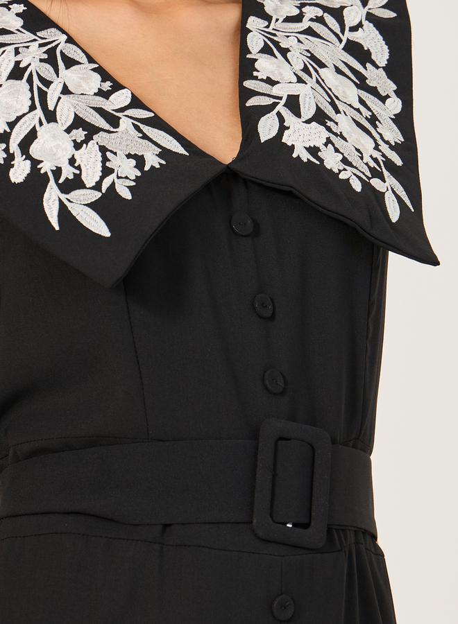 Take Two Embroidered Sleeveless A-Line Maxi Dress - Image 4