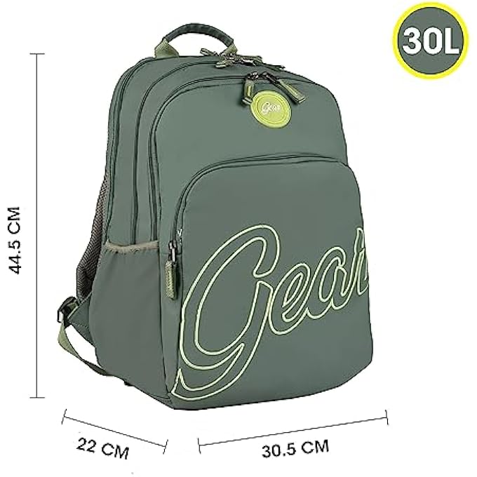 Gear Compact BTS3C 30L Medium Water Resistant School BagCasual BackpackDaypackTravel BackpackKids BagCollege Bag for BoysGirlsMenWomen Green - Image 3