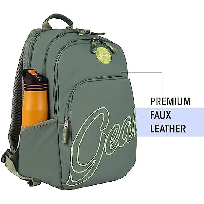 Gear Compact BTS3C 30L Medium Water Resistant School BagCasual BackpackDaypackTravel BackpackKids BagCollege Bag for BoysGirlsMenWomen Green - Image 4
