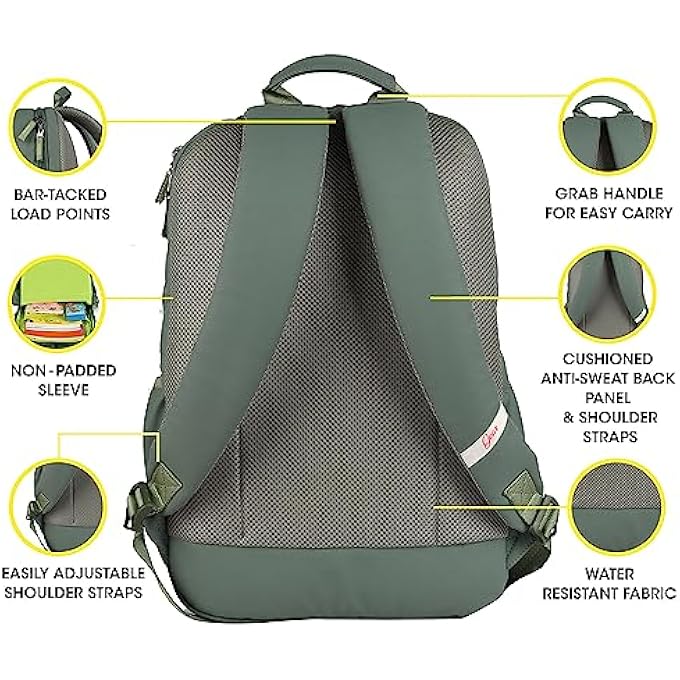 Gear Compact BTS3C 30L Medium Water Resistant School BagCasual BackpackDaypackTravel BackpackKids BagCollege Bag for BoysGirlsMenWomen Green - Image 2