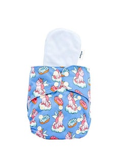 Bumtum 0 To 3 Years Baby Freesize Ultrahygiene Waterproof Baby Unicorn Extra Soft Cloth Diaper 5Hrs Absorbency ;Washable & Reusable Diaper And Cotton Soaker  - Image 1