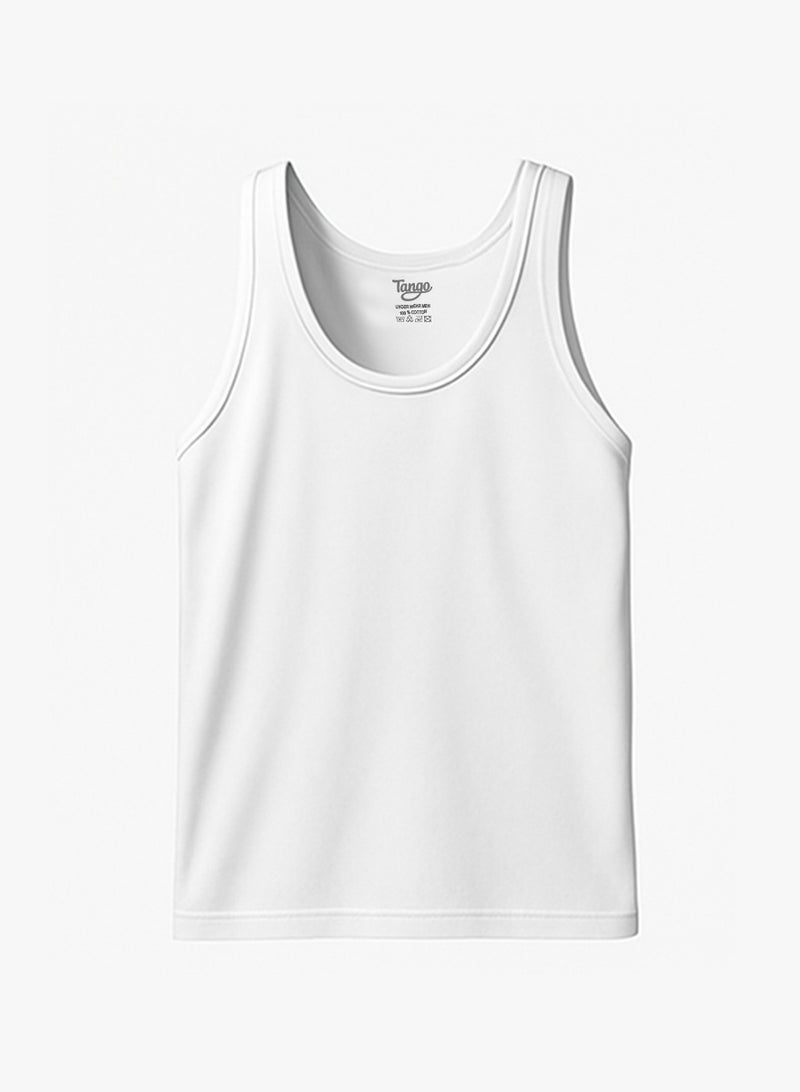 Tango Tango Sleeveless Shirt 100% Cotton (White)  - Image 1