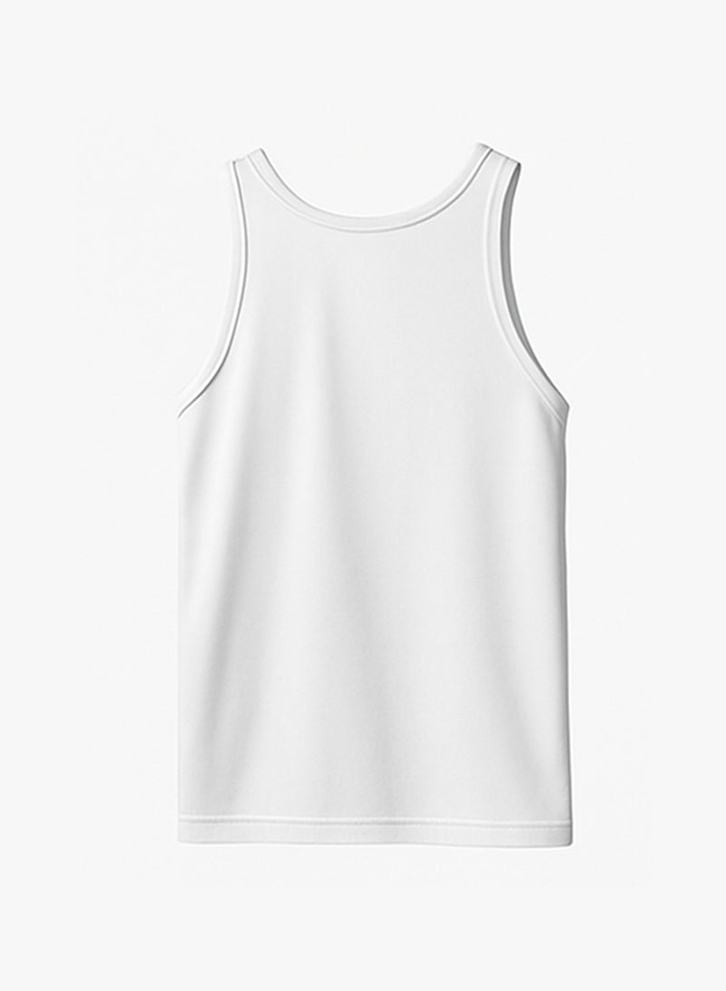 Tango Tango Sleeveless Shirt 100% Cotton (White)  - Image 2