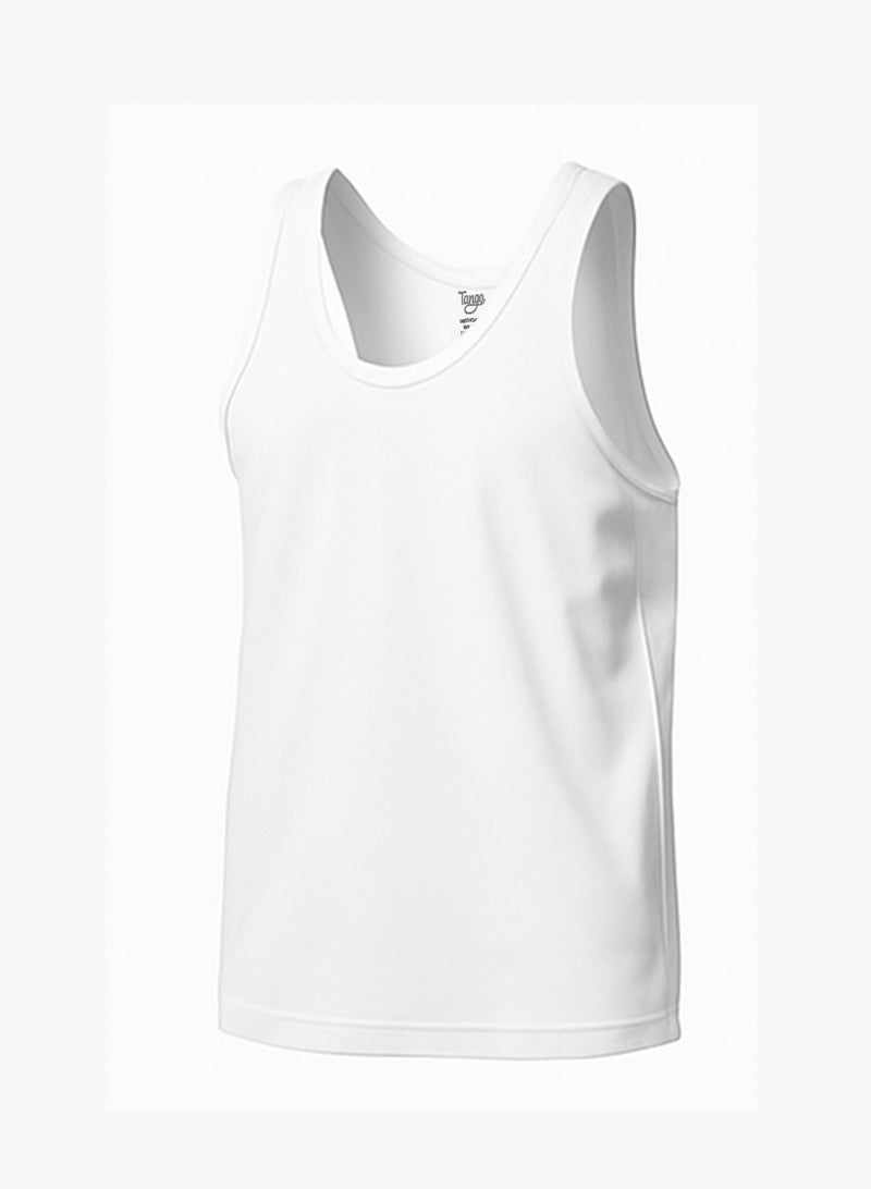 Tango Tango Sleeveless Shirt 100% Cotton (White)  - Image 4