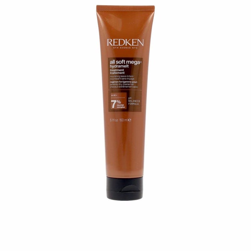 REDKEN ريدكن أول سوفت ميغا كيرلز هيدراميلت علاج بدون شطف | للشعر الجاف جداً | للشعر المجعد والمجعد | لوشن شعر مرطب للغاية يعزز اللمعان | مع الألوة فيرا - Image 1