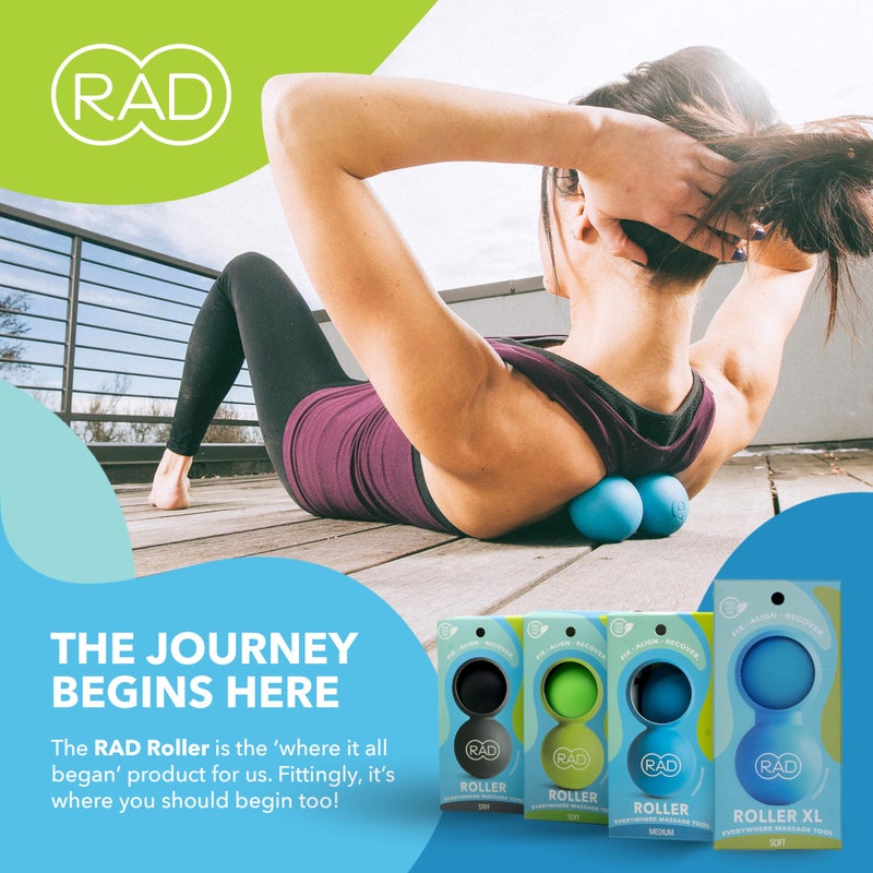 RAD XL Peanut Massage Ball â€“ High Density Yoga Deep Tissue Roller Ball â€“ Myofascial Release for Back, Neck, Feet, Psoas & Spine â€“ Suboccipital & Thoracic Trigger Point Therapy - Image 5