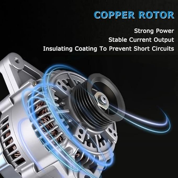 Alikali Alternator High Output Compatible with Toyota Sienna V6 3.0L 1998-2003 98 99 00 01 02 03 27060-20090 - Image 2
