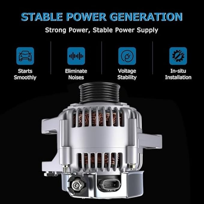 Alikali Alternator High Output Compatible with Toyota Sienna V6 3.0L 1998-2003 98 99 00 01 02 03 27060-20090 - Image 5
