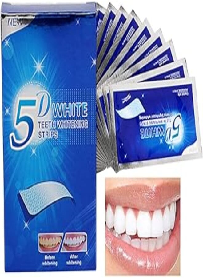 l&wen - 5D White Teeth Whitening Strips Advanced Fast Effective 3 Days Significant Whitening Portable Comfortable Easy to Use 7Pcs/Pack - Image 1