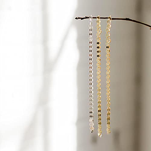CHESKY 14K Gold Plated Disc Choker Necklace Dainty Coin Adjustable Tattoo Choker Simple Flat Discs Necklace Women Jewelry - Image 5