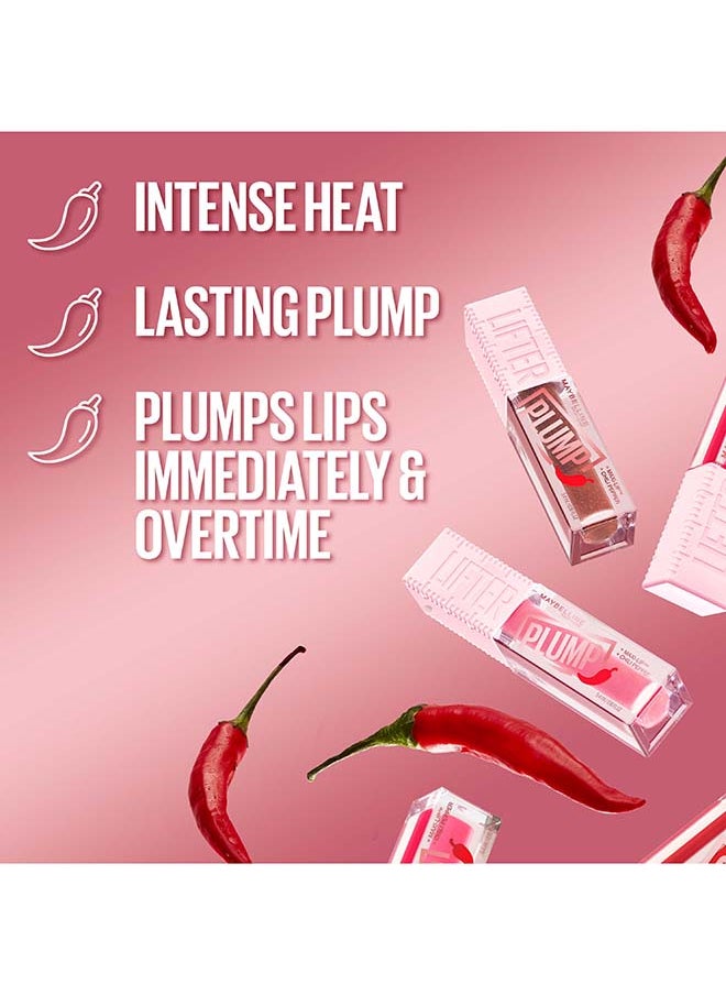 MAYBELLINE NEW YORK - Lifter Plump, Hydrating Lip Plumping Gloss with Chilli Pepper - Cocoa Zing - Image 1