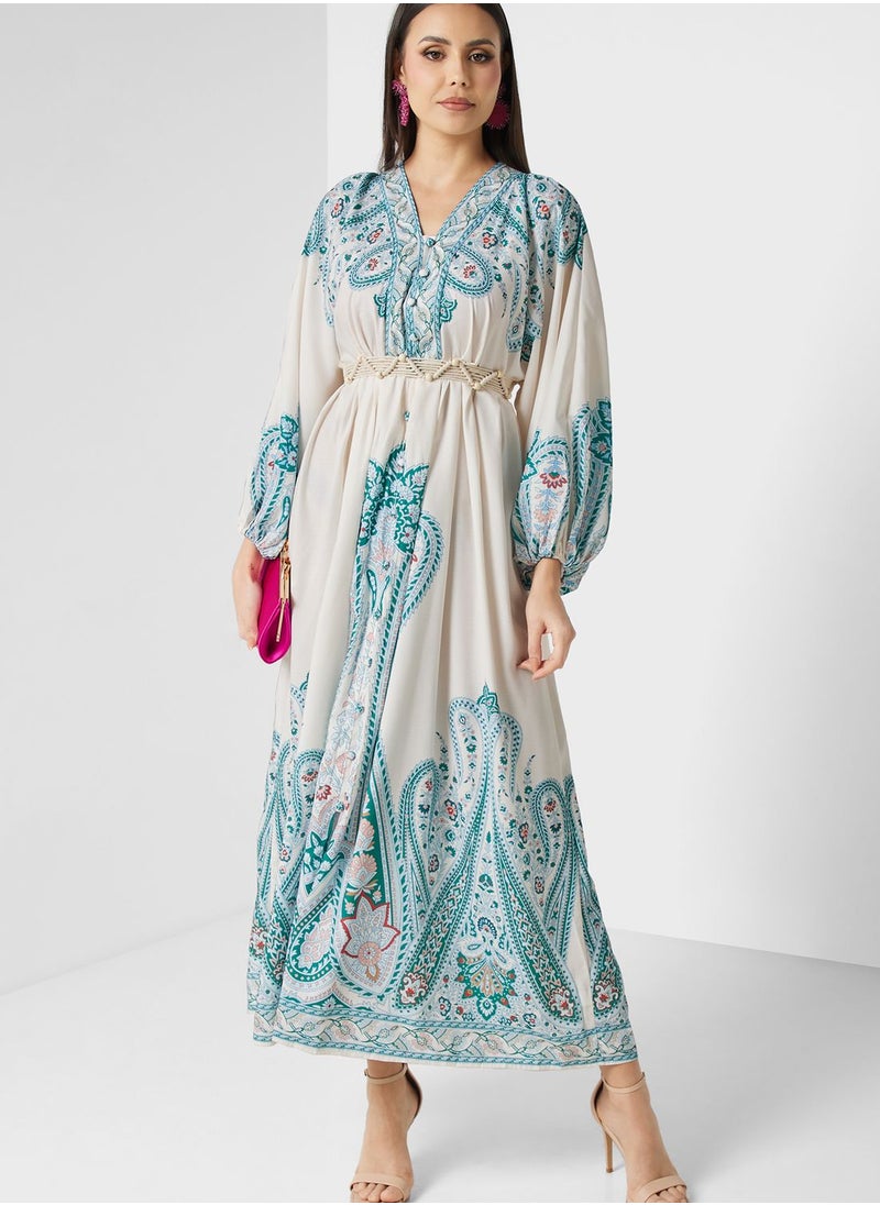 Khizana Abstract Print Dress  - Image 1
